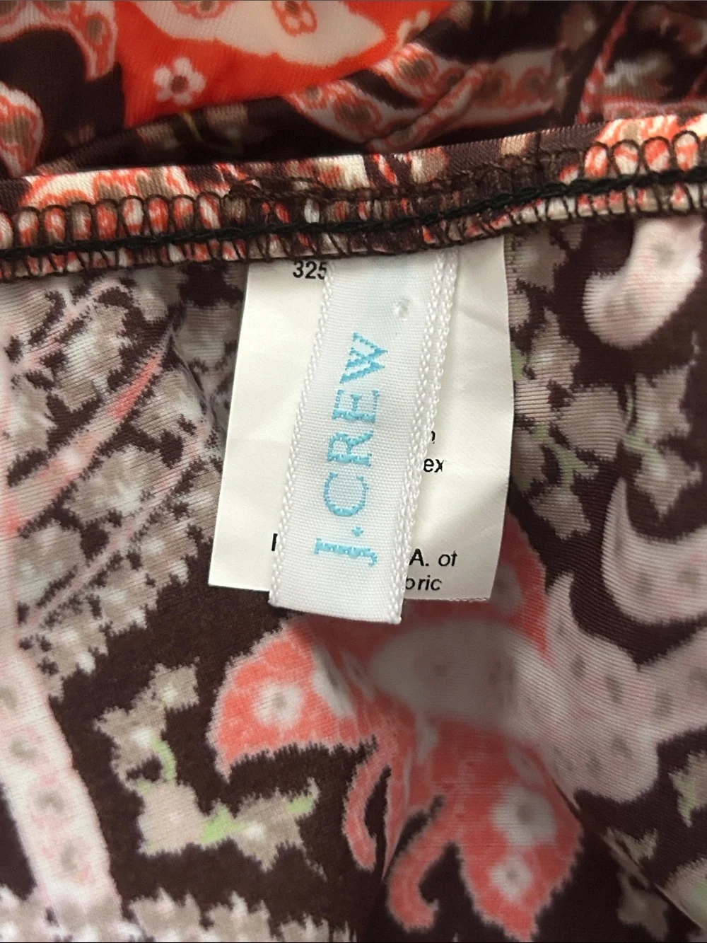 J. Crew halter tankini top size large